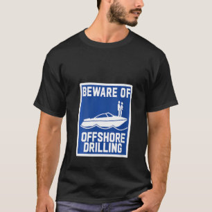 Camiseta As Mulheres Tomam Cuidado Com A Perfuração No Exte