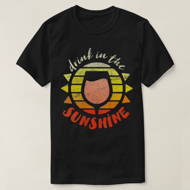 Camiseta As Mulheres Tomam Sol No Bebendo Sol Soma (Frente do Design)