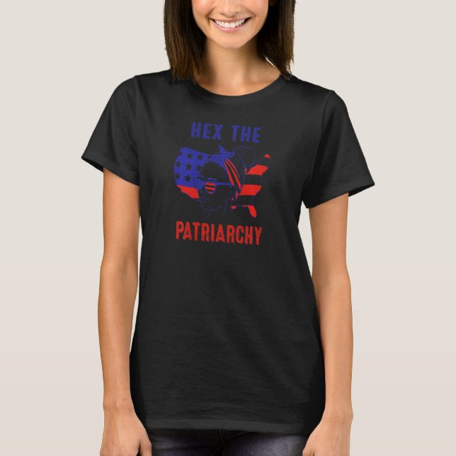 Camiseta As Mulheres Vomitam A Patriarquia 4 De Julho Meu C (Frente)