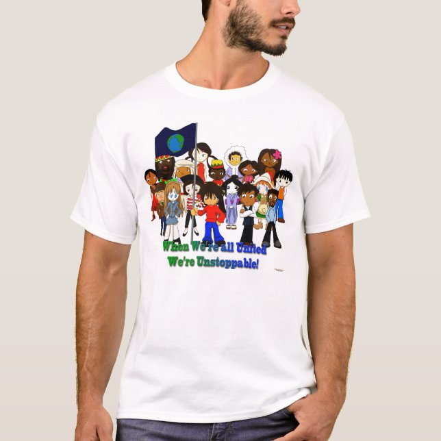 Camiseta As nações unem-se (Frente)