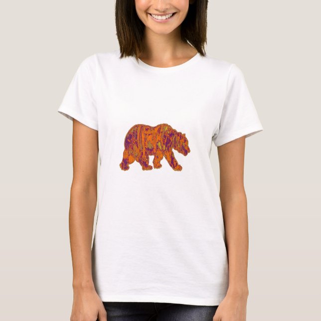 Camiseta As necessidades simples do urso (Frente)