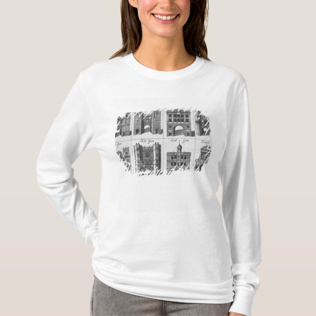 Camiseta As oito portas da cidade de Londres (Frente)