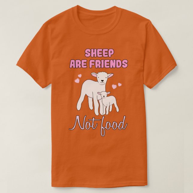 Camiseta As ovelhas são amigas (Frente do Design)