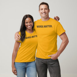 CAMISETA AS PALAVRAS IMPORTAM.