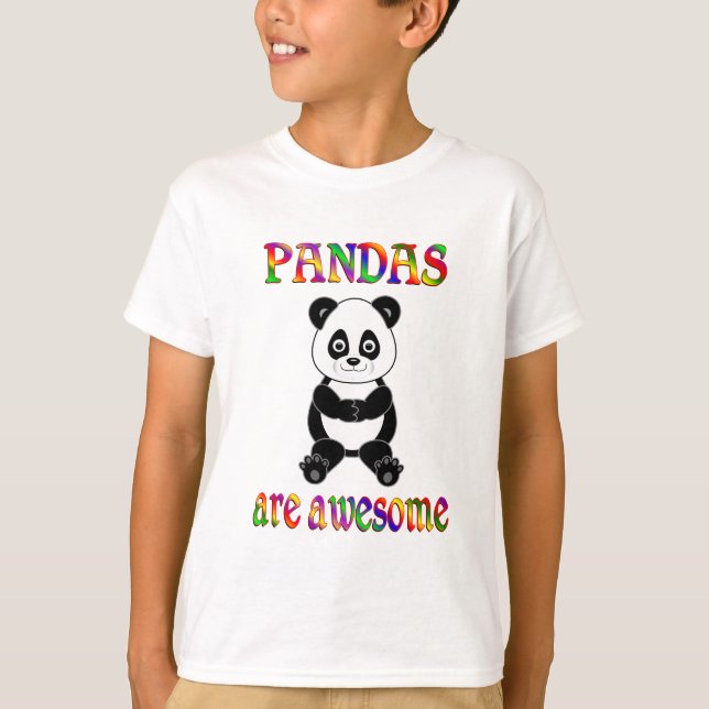 Camiseta As pandas são impressionantes (Frente)