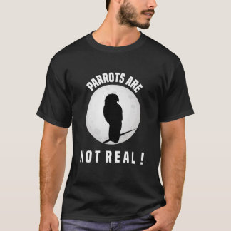 Camiseta As Papagaias Não São Pássaros Engraçados Na Lua
