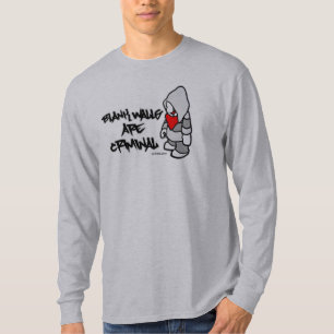 Camiseta As paredes vazias são criminosas