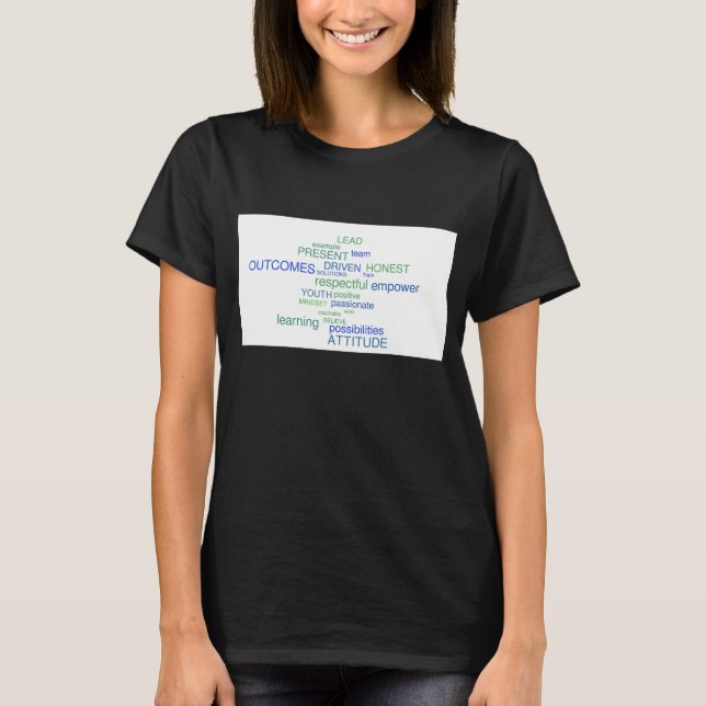 Camiseta As partes superiores das mulheres: disposição (Frente)