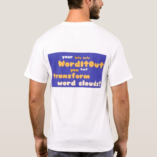 Camiseta As partes superiores dos homens: disposição (Verso)