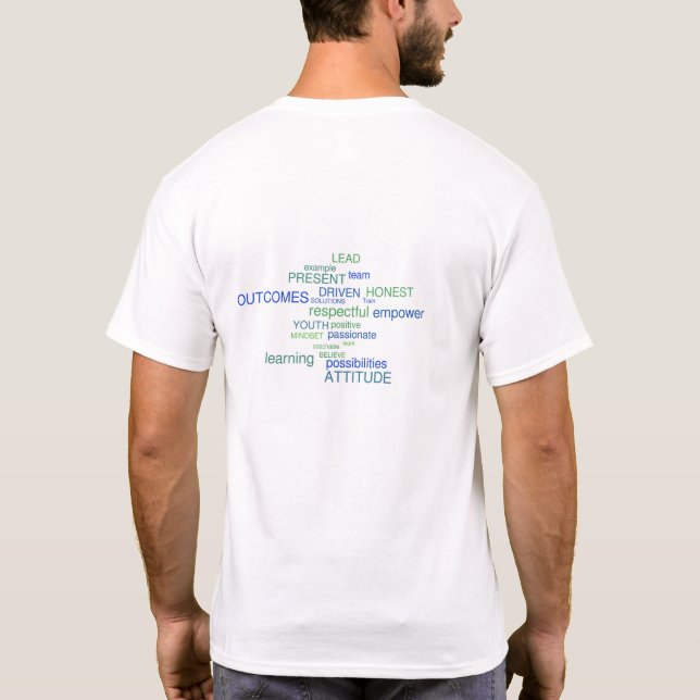 Camiseta As partes superiores dos homens: disposição (Verso)