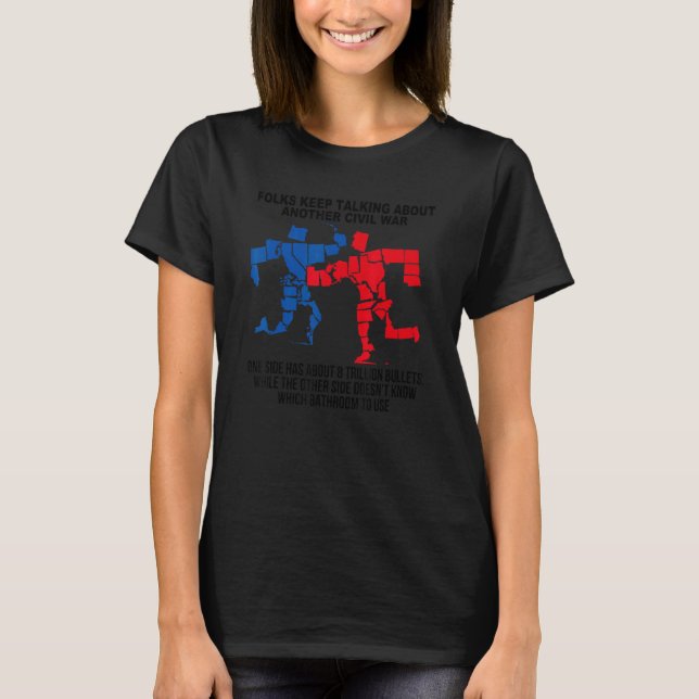 Camiseta As Pessoas Continuam Falando Sobre Outra Guerra Ci (Frente)