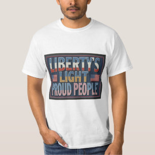 Camiseta As pessoas de orgulho leve da Liberdade