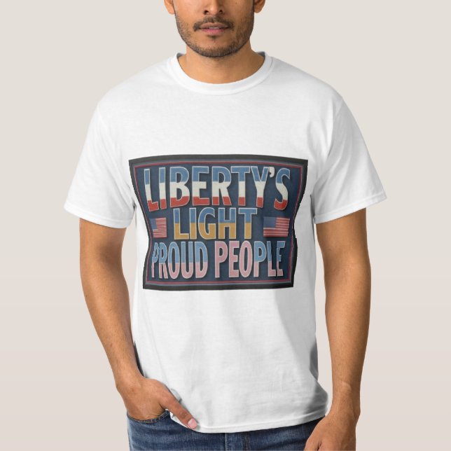 Camiseta As pessoas de orgulho leve da Liberdade (Frente)