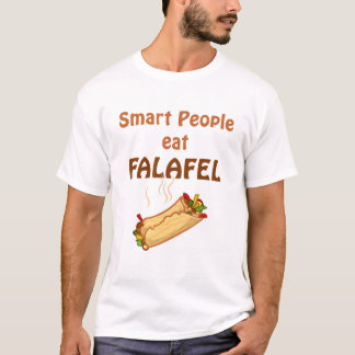 Camiseta As pessoas espertas comem o falafel