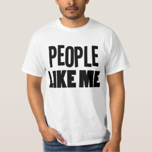 Camiseta As pessoas gostam de me preto
