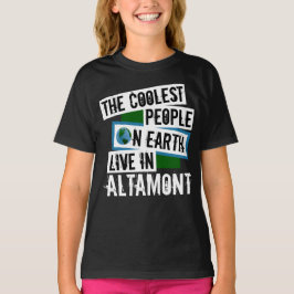Camiseta As Pessoas mais frias da Terra vivem em Altamont