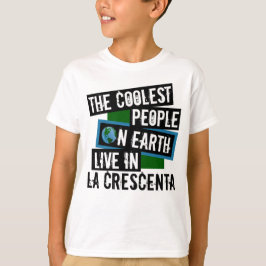 Camiseta As Pessoas mais frias da Terra vivem em La Crescen