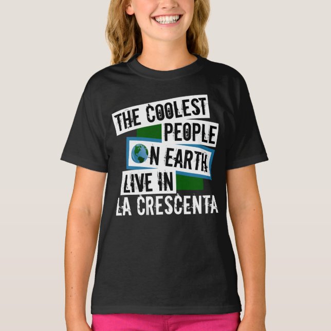 Camiseta As Pessoas mais frias da Terra vivem em La Crescen (Frente)