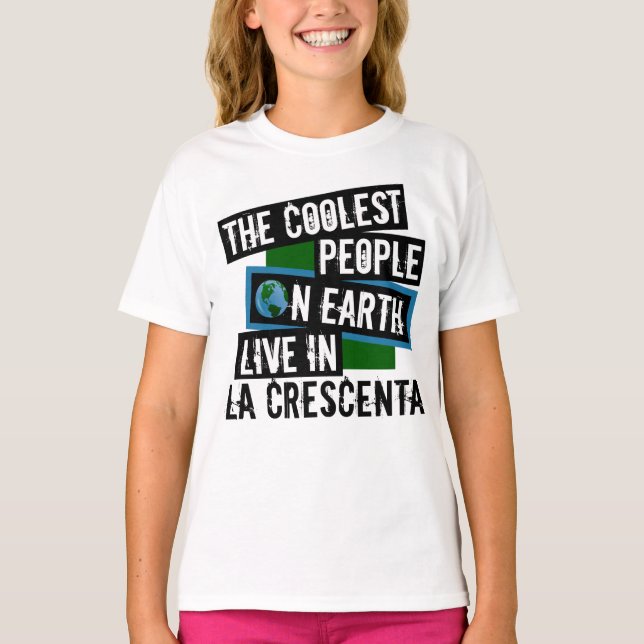 Camiseta As Pessoas mais frias da Terra vivem em La Crescen (Frente)