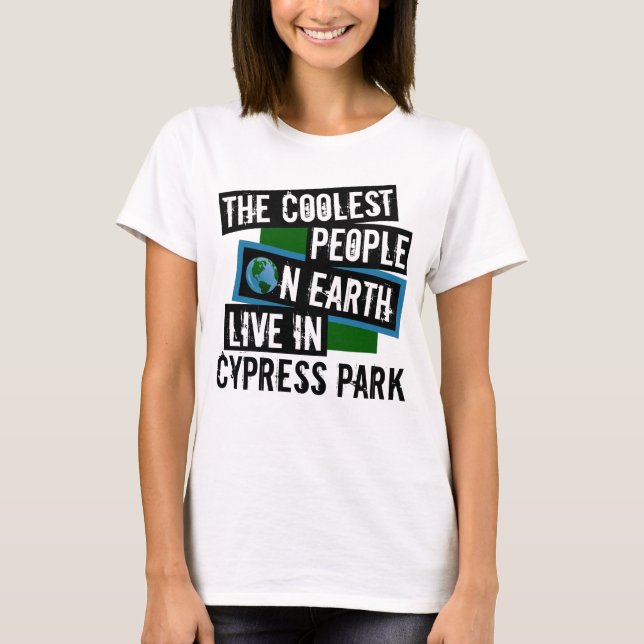 Camiseta As Pessoas mais frias da Terra vivem no Cypress Pa (Frente)
