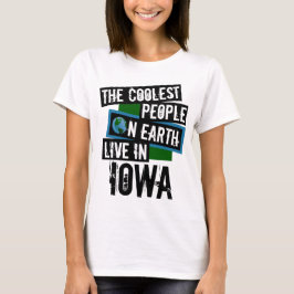 Camiseta As Pessoas mais legais da Terra ao vivo em Iowa