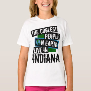 Camiseta As Pessoas mais legais da Terra moram em Indiana