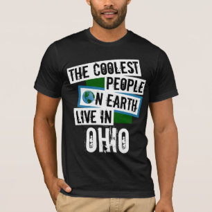 Camiseta As Pessoas mais legais da Terra moram em Ohio