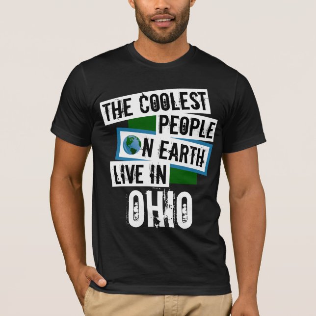 Camiseta As Pessoas mais legais da Terra moram em Ohio (Frente)