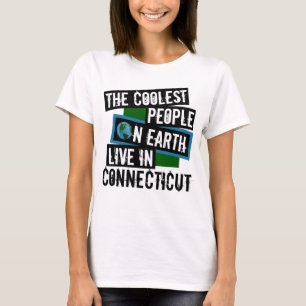 Camiseta As Pessoas mais legais da Terra vivem em Connectic