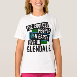 Camiseta As Pessoas mais legais da Terra vivem em Glendale