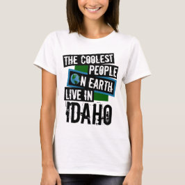 Camiseta As Pessoas mais legais da Terra vivem em Idaho