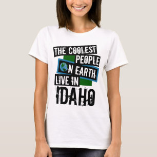Camiseta As Pessoas mais legais da Terra vivem em Idaho