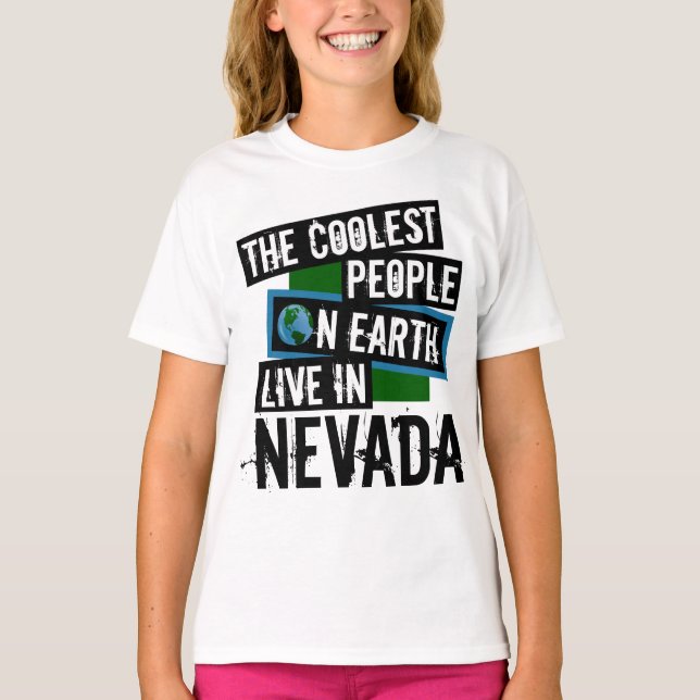 Camiseta As Pessoas mais legais da Terra vivem em Nevada (Frente)
