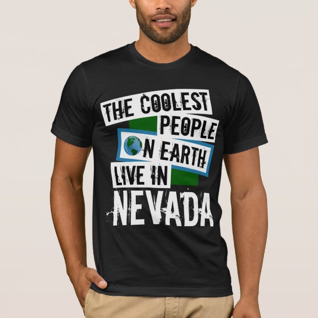 Camiseta As Pessoas mais legais da Terra vivem em Nevada (Frente)