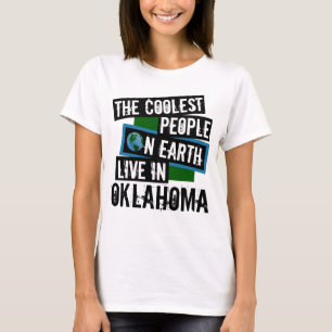 Camiseta As Pessoas mais legais da Terra vivem em Oklahoma
