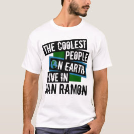 Camiseta As Pessoas mais legais da Terra vivem em San Ramon