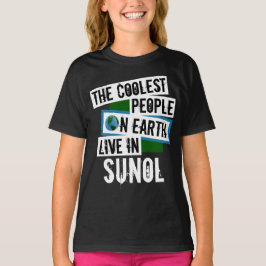Camiseta As Pessoas mais legais da Terra vivem em Sunol