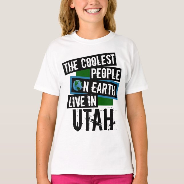 Camiseta As Pessoas mais legais da Terra vivem em Utah (Frente)