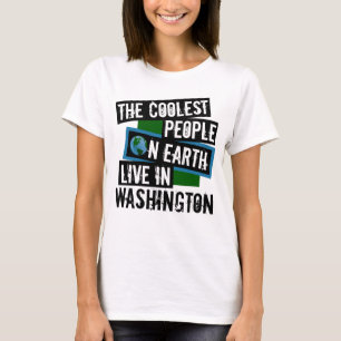 Camiseta As Pessoas mais legais da Terra vivem em Washingto