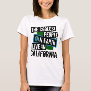 Camiseta As Pessoas mais legais da Terra vivem na Califórni