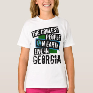 Camiseta As Pessoas mais legais da Terra vivem na Geórgia