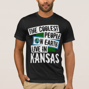 Camiseta As Pessoas mais legais da Terra vivem no Kansas