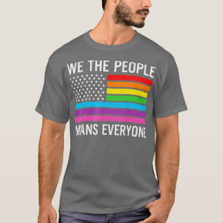 Camiseta As Pessoas Significam Todos Orgulho gay Arco-Íris