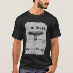 Camiseta As Piadas de Pai Hilarious Pun são a Vint da Coméd