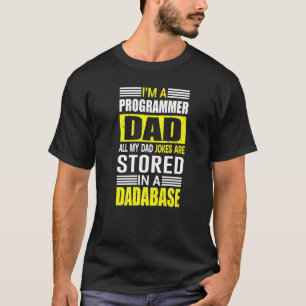 Camiseta As Piadas Do Pai Do Programador Do Mens São Armaze