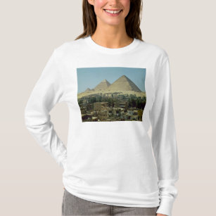 Camiseta As pirâmides de Giza, c.2589-30 BC, reino velho