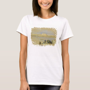 Camiseta As pirâmides em Giza, perto do Cairo (w/c)