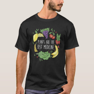 Camiseta As Plantas São A Melhor Medicina Vegetariana Veggi