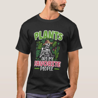 Camiseta As Plantas São Minhas Pessoas Favoritas Jardineiro