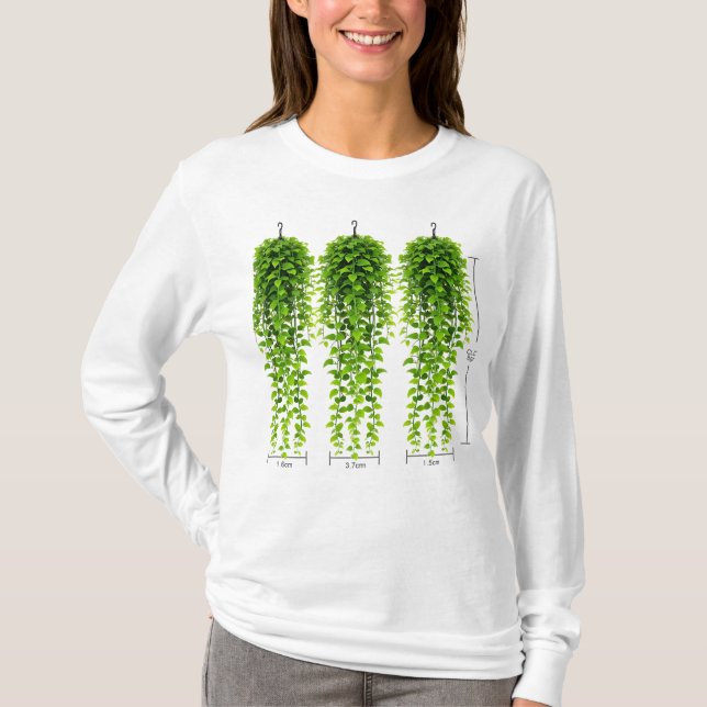 Camiseta As plantas têm muito tempo (Frente)
